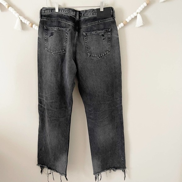 Women's Black Distressed Jeans - Picture 4 of 6